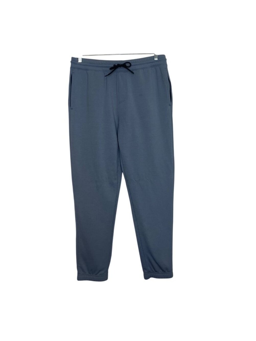Jockey Sport Fleece Lined Joggers Pants Sweatpants Blue Large Zippered Pockets